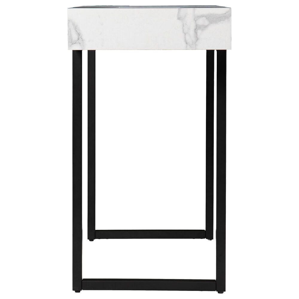 Southern Enterprises Rangley Console Table in Black and White, , large