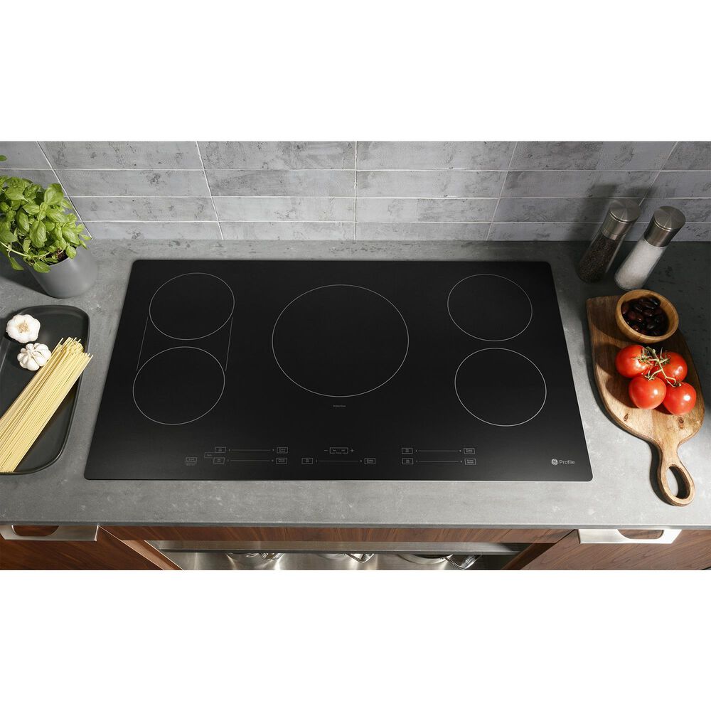 GE Profile 36" Built-In Touch Control Induction Cooktop in Black, , large