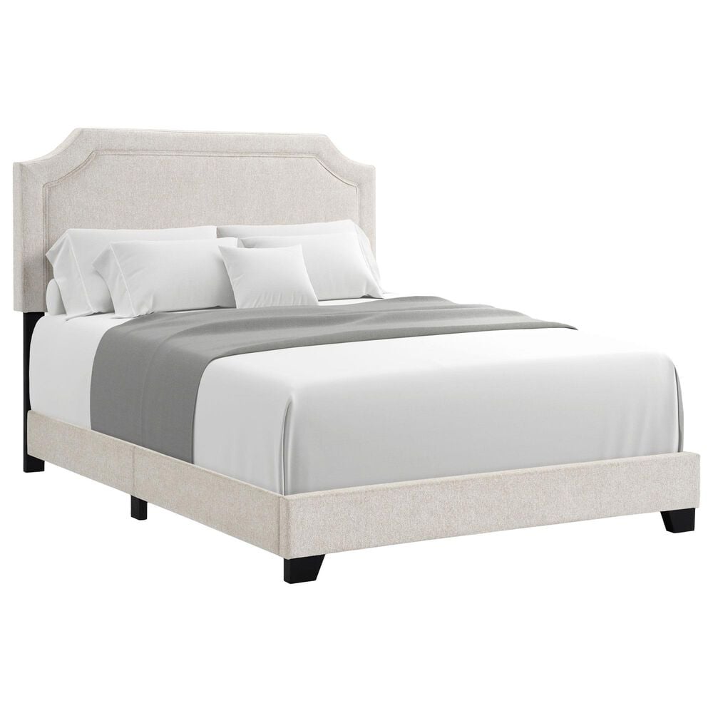 Hawthorne Furniture Clifton Upholstered Full Panel Bed in Tan, , large