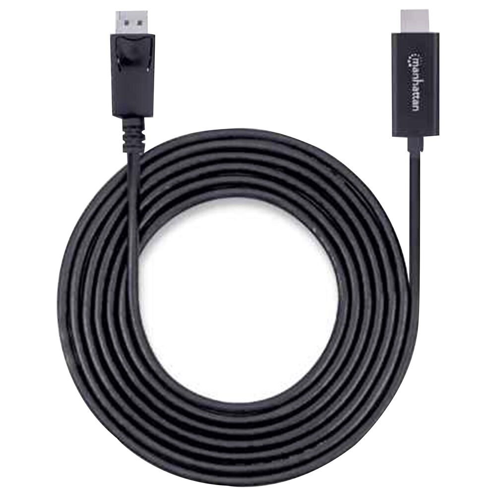 Manhattan 10&#39; DisplayPort Male to HDMI Male Cable in Black, , large
