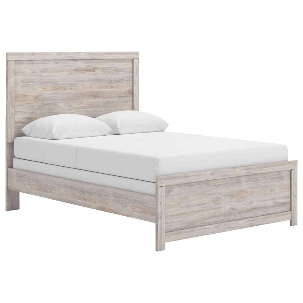 Ashley Broachmyn Full Bed with Nightstand in Light Gray, , large