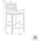 Armen Living Ren 26" Counter Height Stool in Amber Glow, , large
