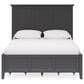 Urban Home Grace Queen Storage Bed in Raven Black, , large