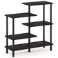 HOMLUX Turn-N-Tube 5-Tier Accent Display Rack in Espresso and Black, , large