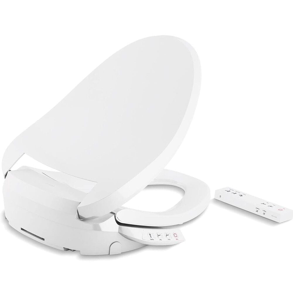Kohler PureWash E700 Elongated Bidet Toilet Seat with Remote Control in White, , large