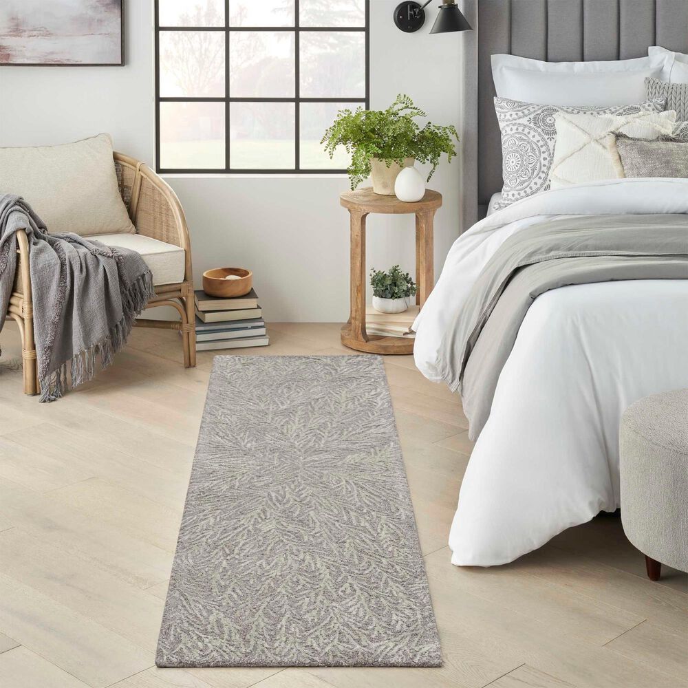 Nourison Ma30 Star 2&#39;3&quot; x 8&#39; Slate and Teal Runner, , large