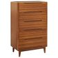 Natural Bamboo Furnishings Currant 4-Piece Queen Bedroom Set in Amber, , large