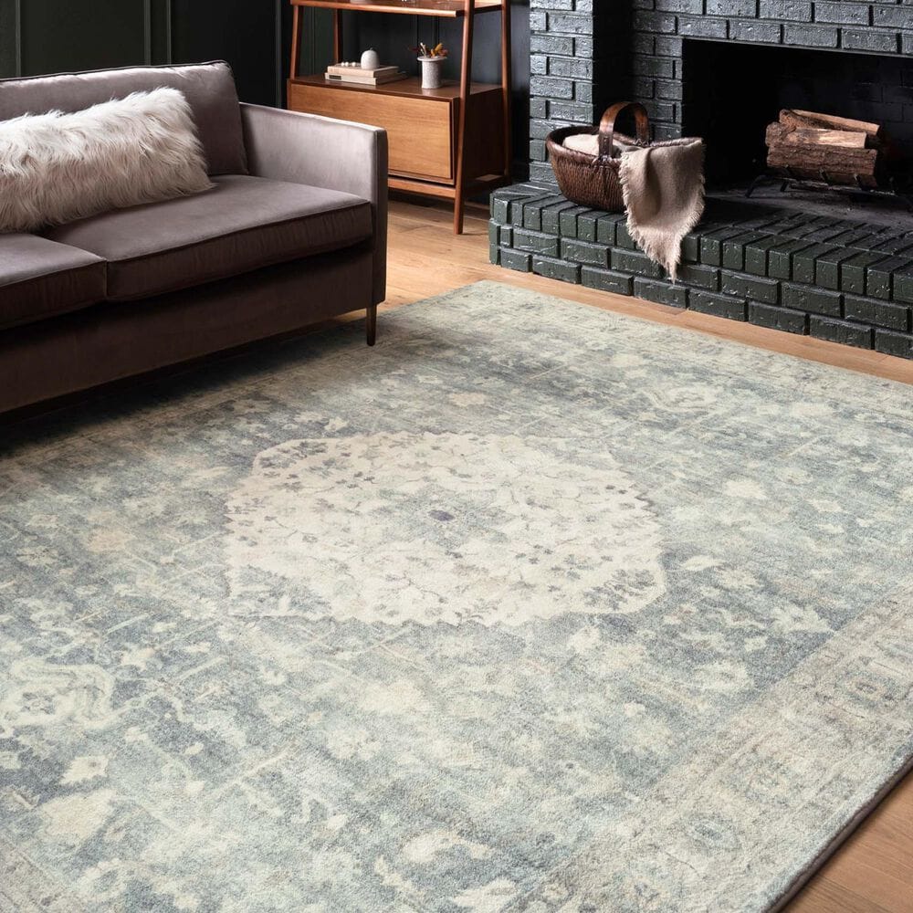 Loloi Rosette 7&#39;6&quot; x 9&#39;6&quot; Denim and Fog Area Rug, , large