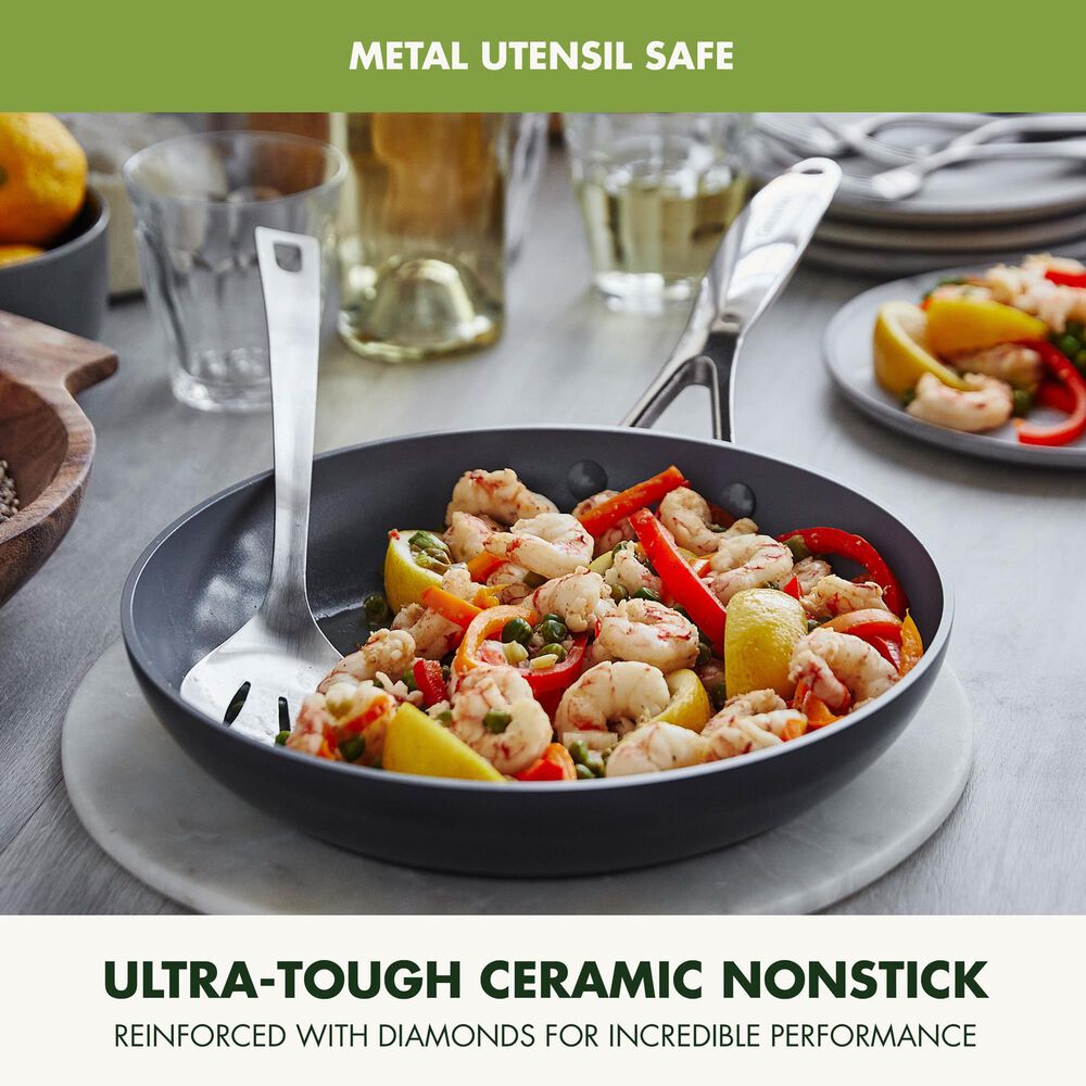 Green Pan Valencia Pro 2-Piece 10" and 12" Nonstick Frypan Set in Grey, , large