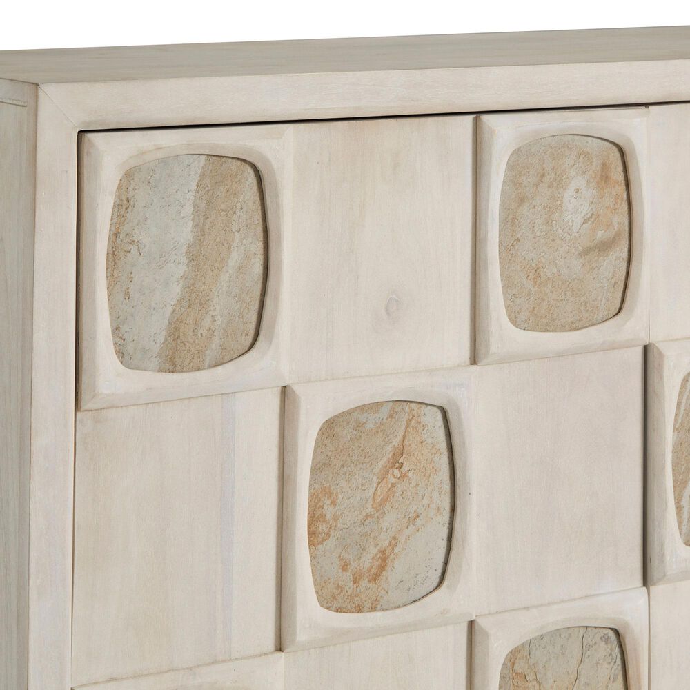 Chapel Hill Bar and Game Room 2-Door Contemporary Bar Cabinet in Stone, , large