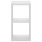 HOMLUX 2-Cube Reversible Open Back Bookshelf in White, , large