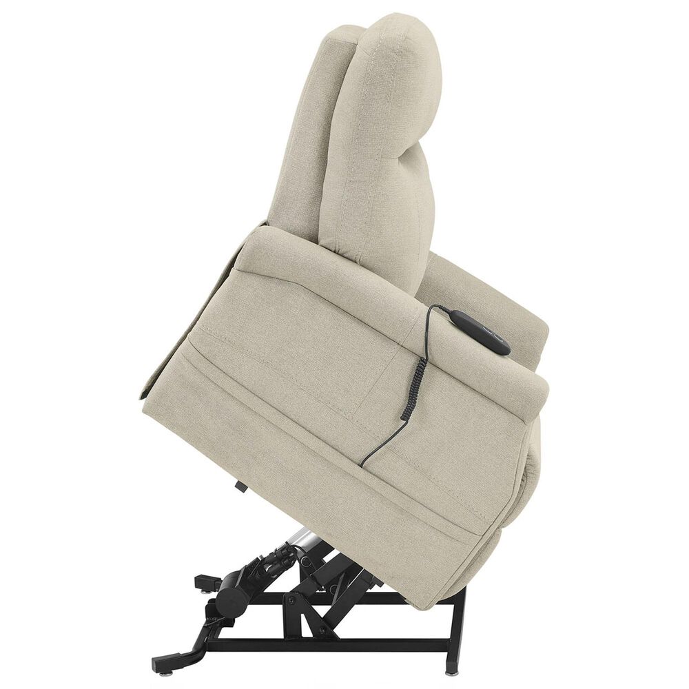 Steve Silver Rhodes Power Lift Recliner in Aspen Khaki, , large