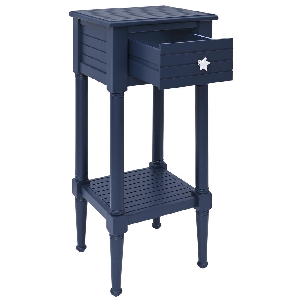 Linon Home Decor Seaboard End Table in Navy, , large