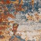 Surya Alpine 5"3" x 7"3" Peach, Blue, Light Gray, Off-White, Charcoal, Medium Gray and Rust Area Rug, , large
