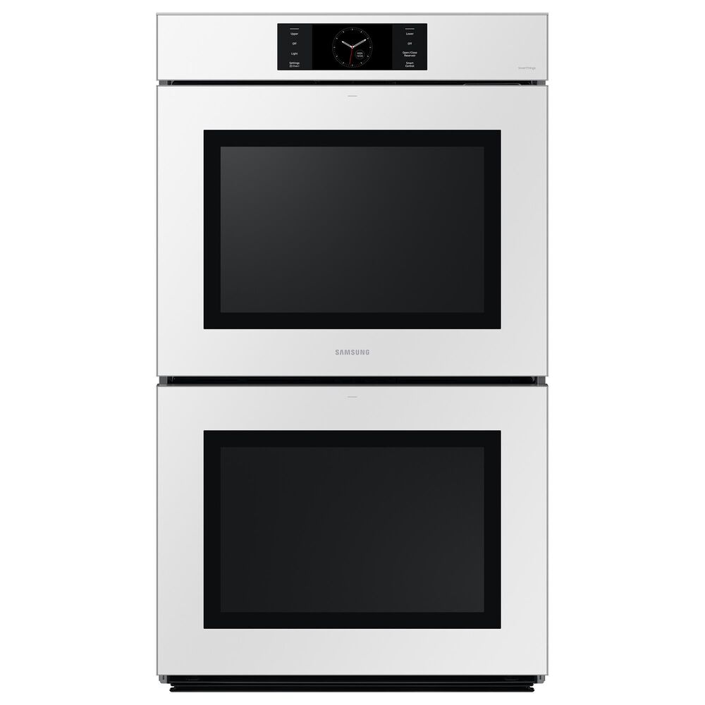 Samsung Bespoke Bespoke 30" Double Electric Wall Oven with Convection in White Glass, , large