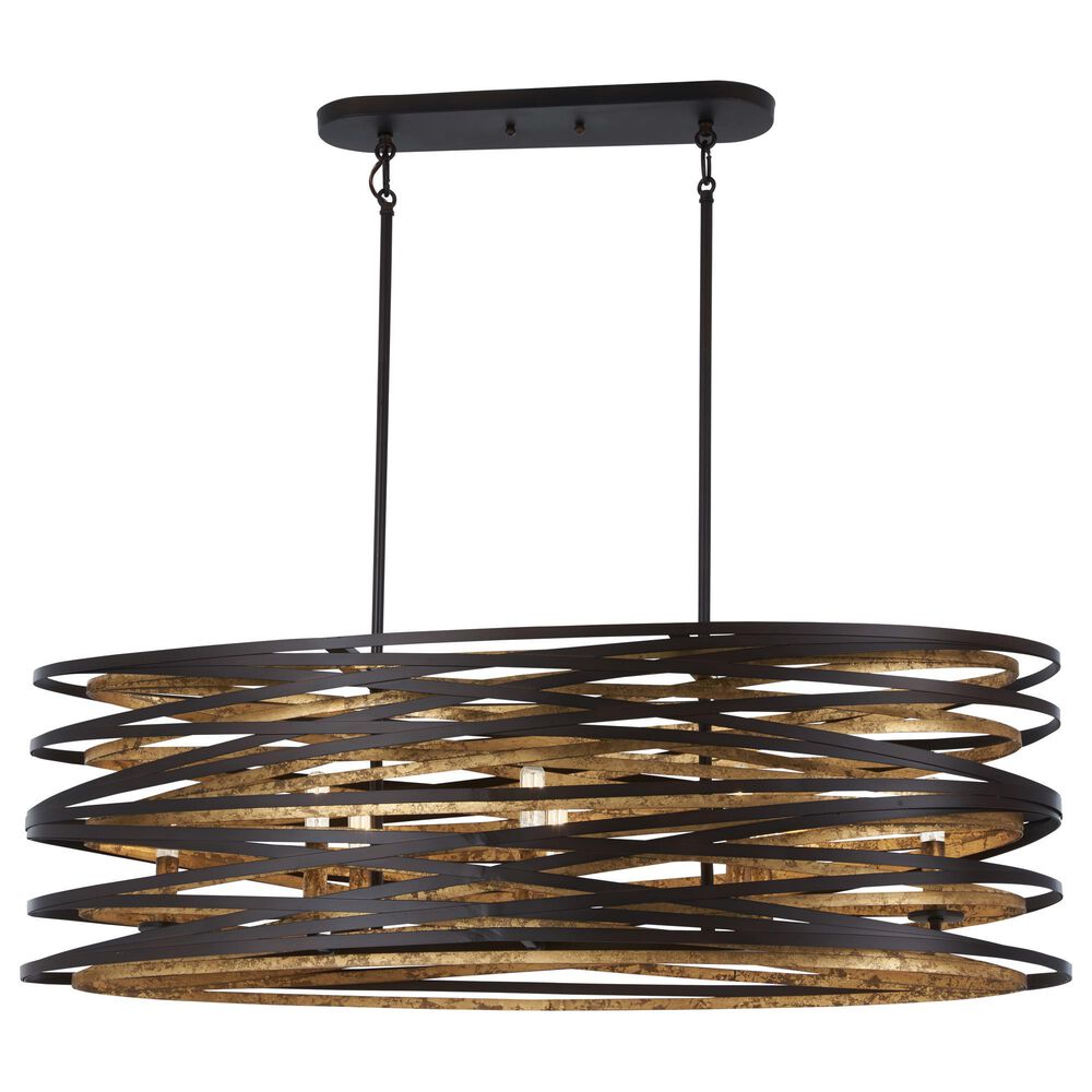 Minka-Lavery Vortic Flow 8-Light Kitchen Island Light in Dark Bronze, , large