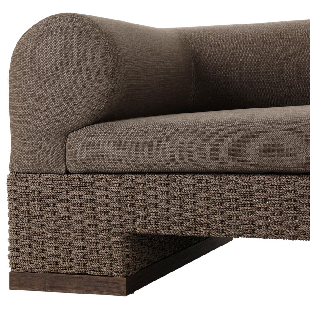 Four Hands Joss Outdoor Sofa in Ellor Brown, , large