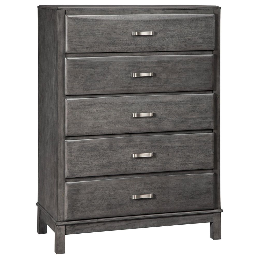 Ashley Caitbrook 5-Drawer Chest in Gray, , large