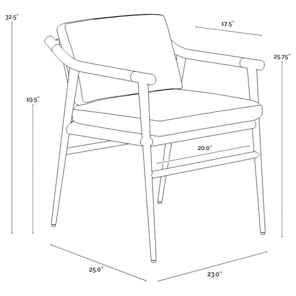 37B Meadow Dining Arm Chair in Matte Black, , large