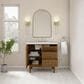 James Martin Laurent 36" Single Bathroom Vanity in Honey Oak with 3 cm Victorian Silver Silestone Top and Rectangular Sink, , large