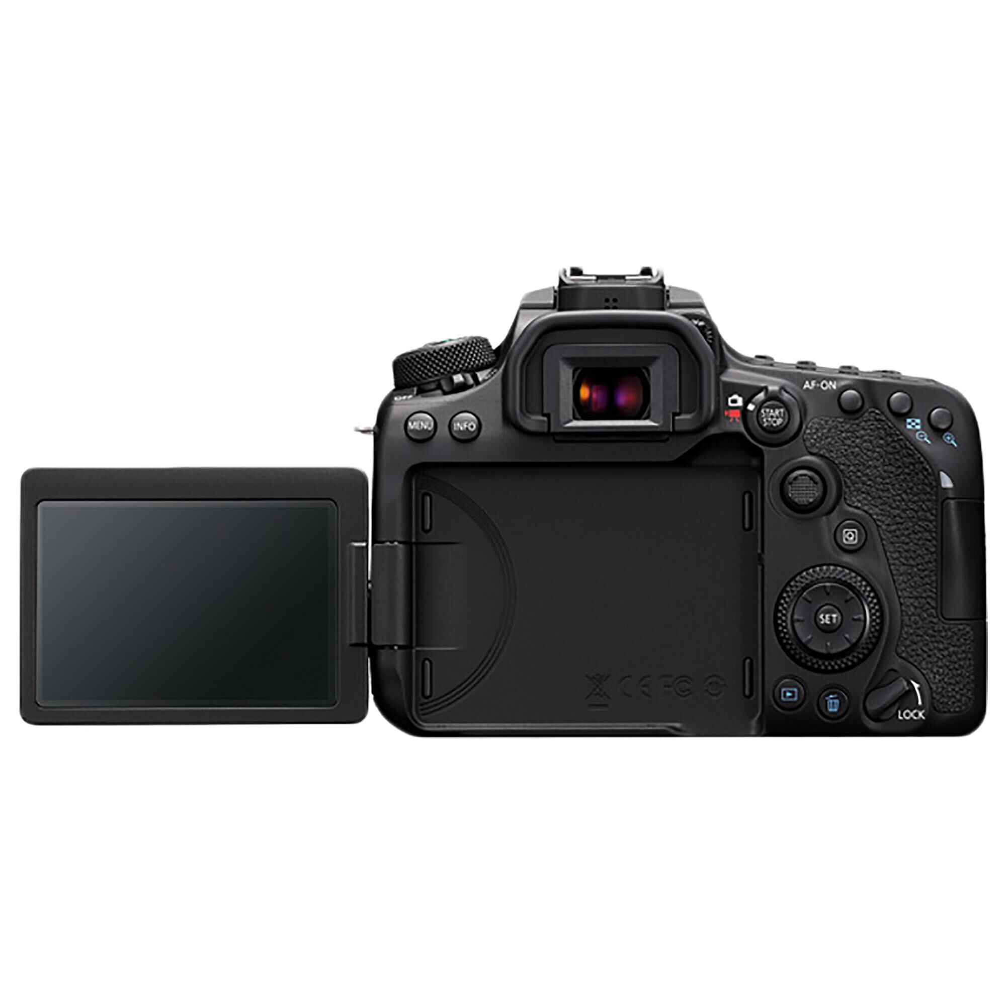 Canon EOS 90D Camera with EF-S 18-135mm and EF-S 55-250mm f/4-5.6 IS STM  Lens in Black