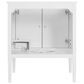 37B Heston 30" Single Bathroom Vanity in Bright White with White Composite Stone Top and Backsplash, , large