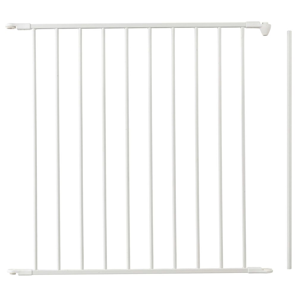 LA Baby 28.4" Extension Panel for Flex Gate in White, , large