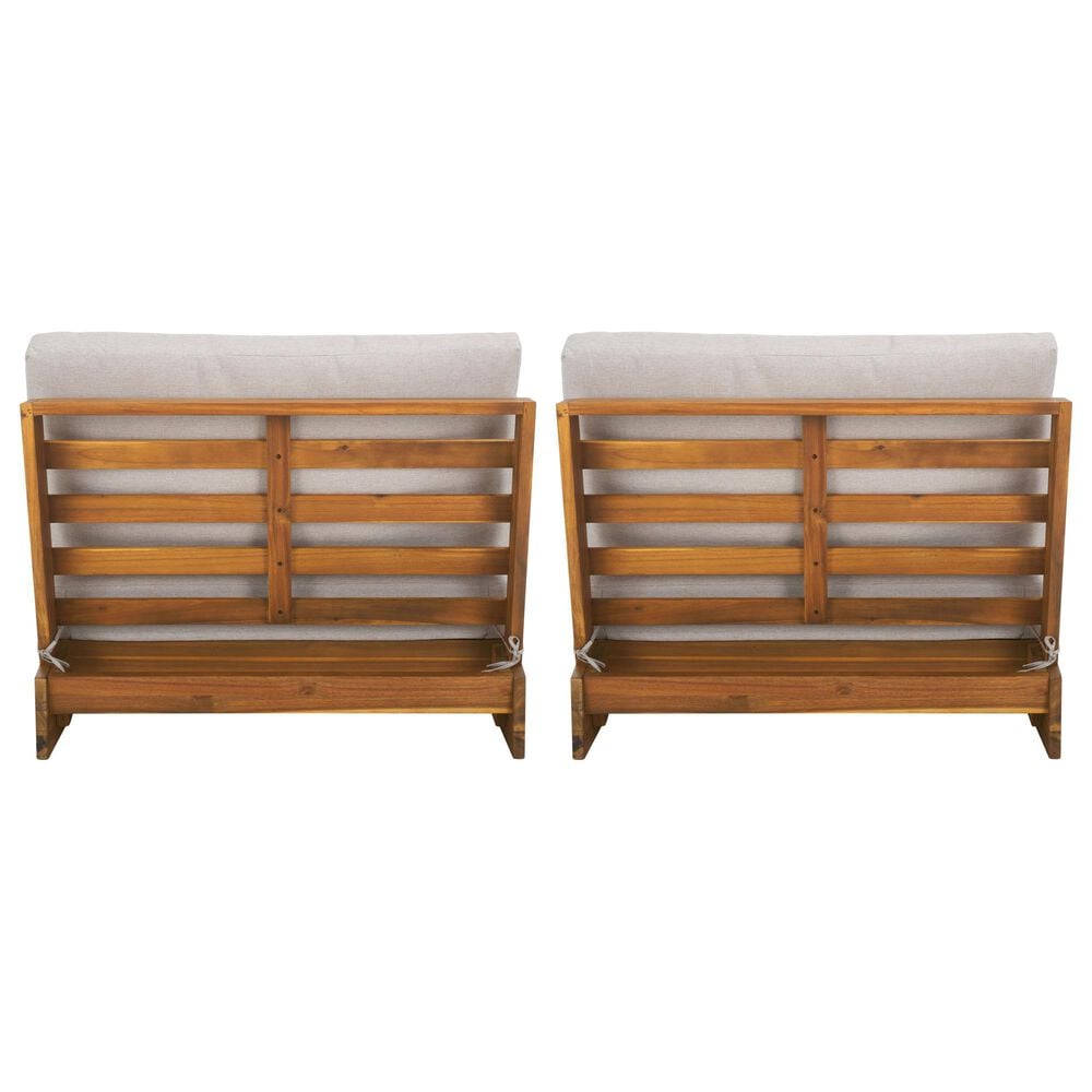 Safavieh Lynn Lounge Chair in Light Grey (Set of 2), , large