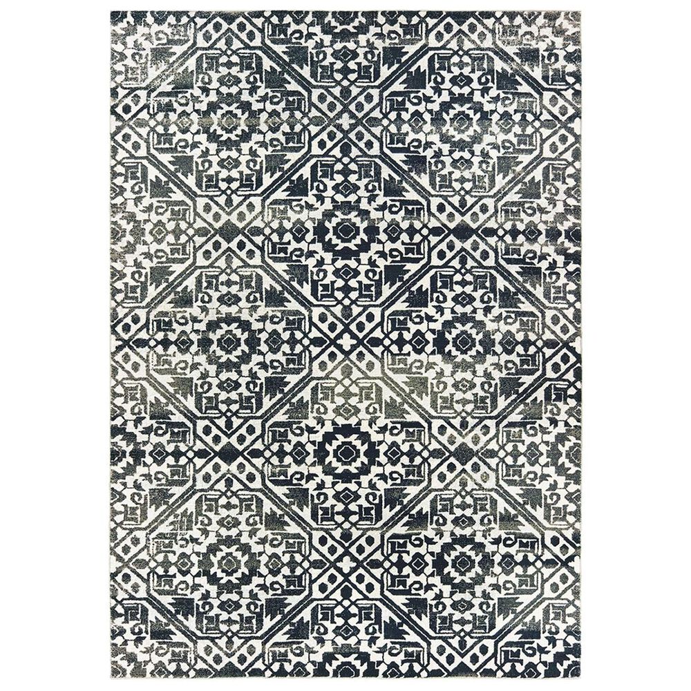 Oriental Weavers Bowen 5506E 5"3" x 7"6" Navy Area Rug, , large