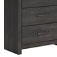 Ashley Hollivern 5-Drawer Chest in Dark Gray, , large