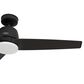 Hunter 52" Malden Matte Black Ceiling Fan with LED Light Kit and Handheld Remote, , large