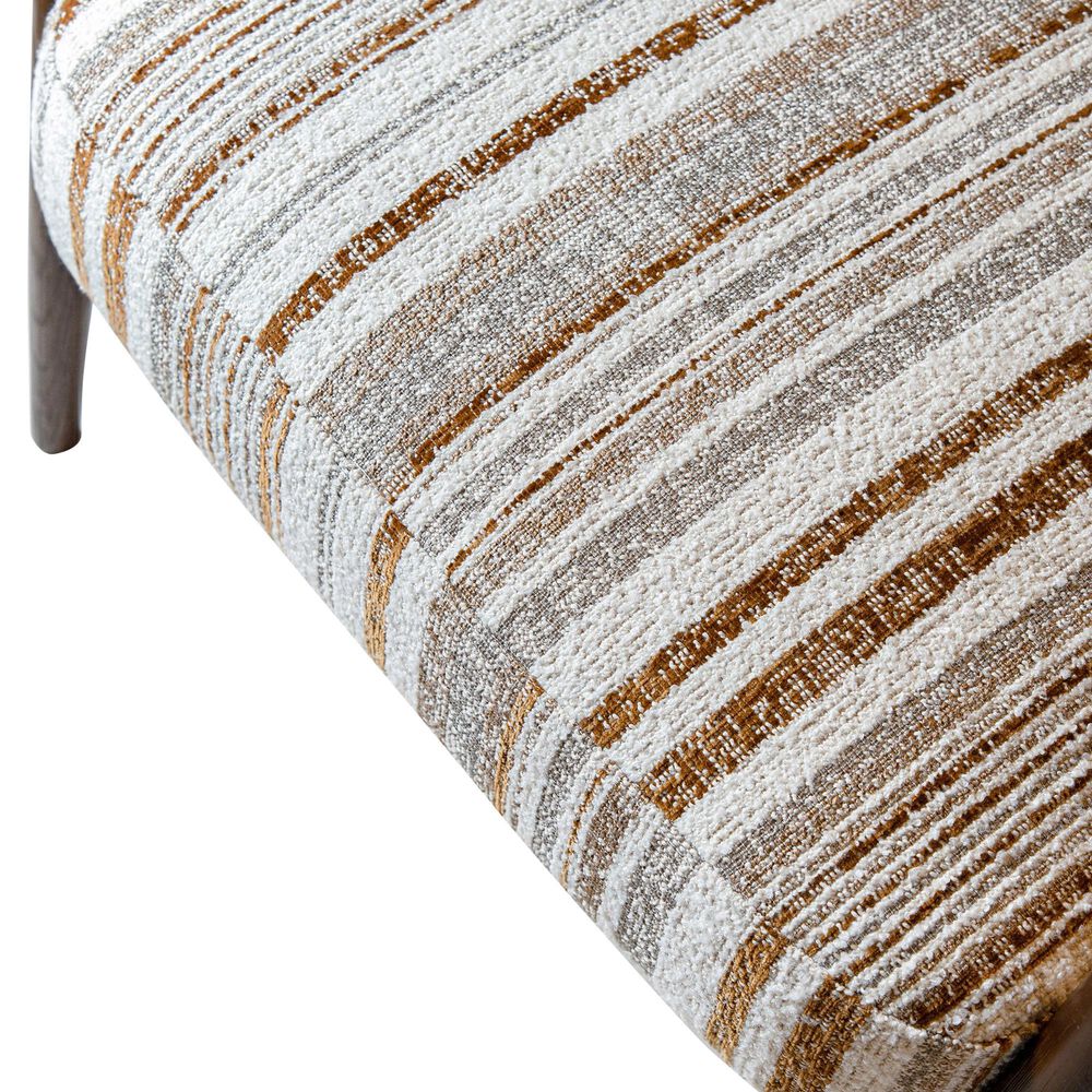 Furniture of America Premier Accent Chair in Malted Linen Stripe, , large