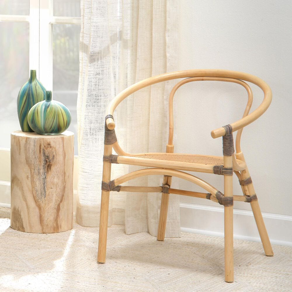 Splendor Living Agave Side Table in Brown, , large