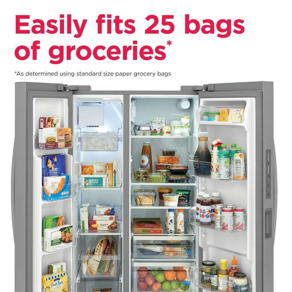 Frigidaire Gallery 26 Cu. Ft. Standard Depth Side-by-Side Refrigerator in Stainless Steel, , large