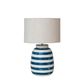 Teak Interiors Inlaid Table Lamp w/ Stripes, , large