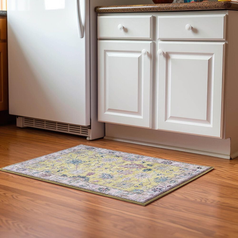 Dalyn Rug Company Hatay HY7 2&#39;6&quot; x 3&#39;10&quot; Yellow Area Rug, , large