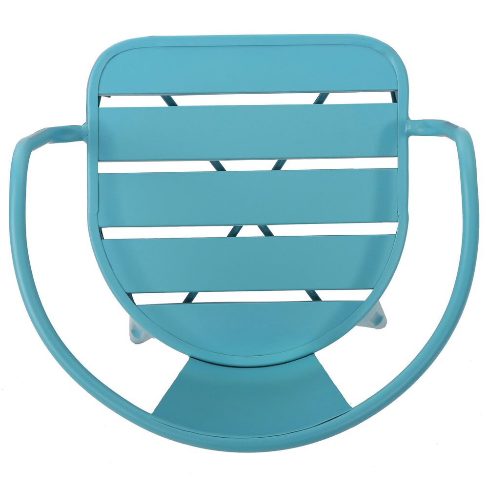 Hearth and Haven Colmar 3-Piece Outdoor Bistro Set in Blue, , large