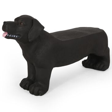 Hearth and Haven Outdoor MGO Dog Bench in Matte Black, , large
