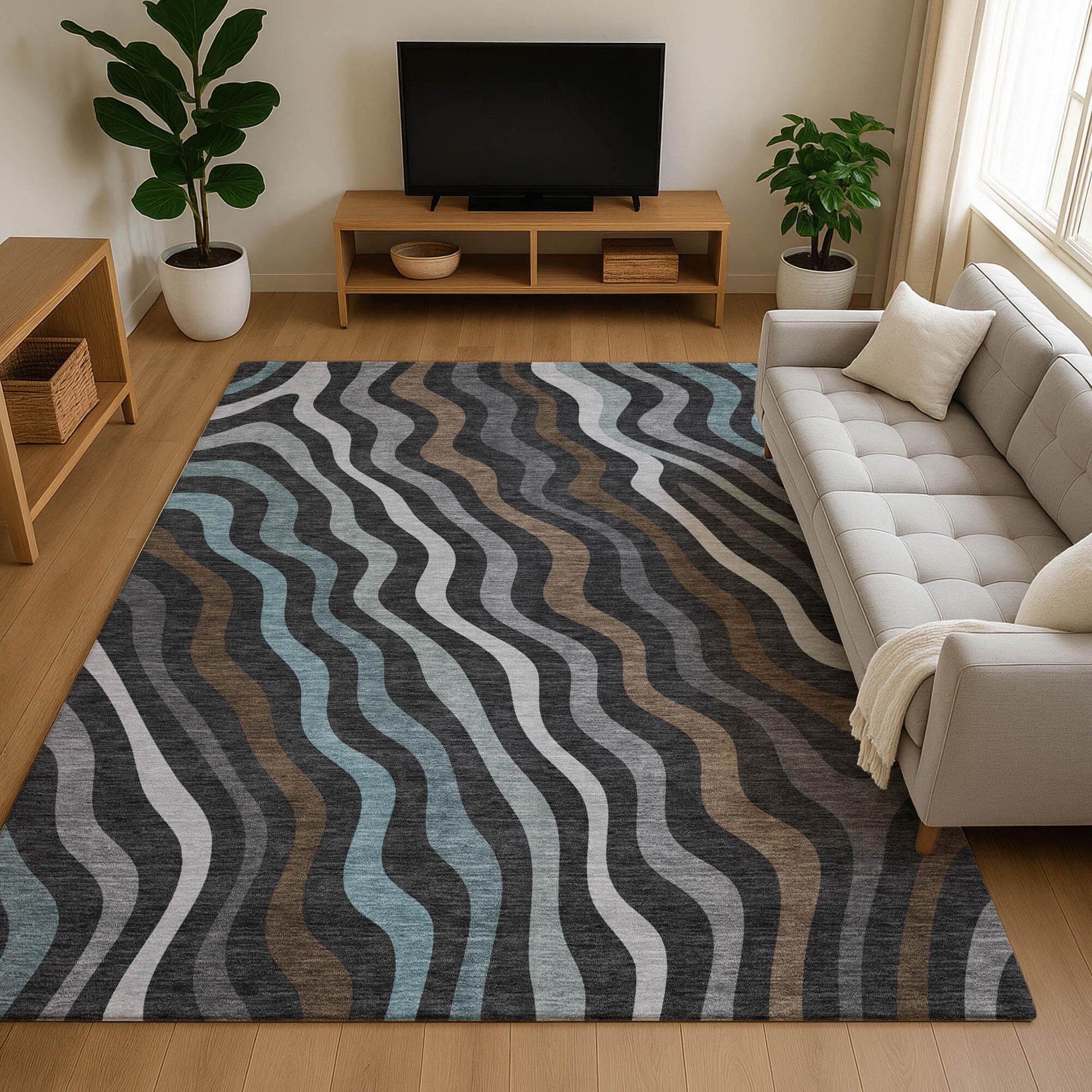 Dalyn Rug Company Kenner KN4 Black 5' x 7'6 Dalyn Rug Company Kenner KN4 Black 5' x 7'6