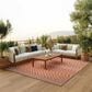 Nourison Positano Southwestern Terracotta 8" x 10" Indoor/Outdoor Area Rug, , large