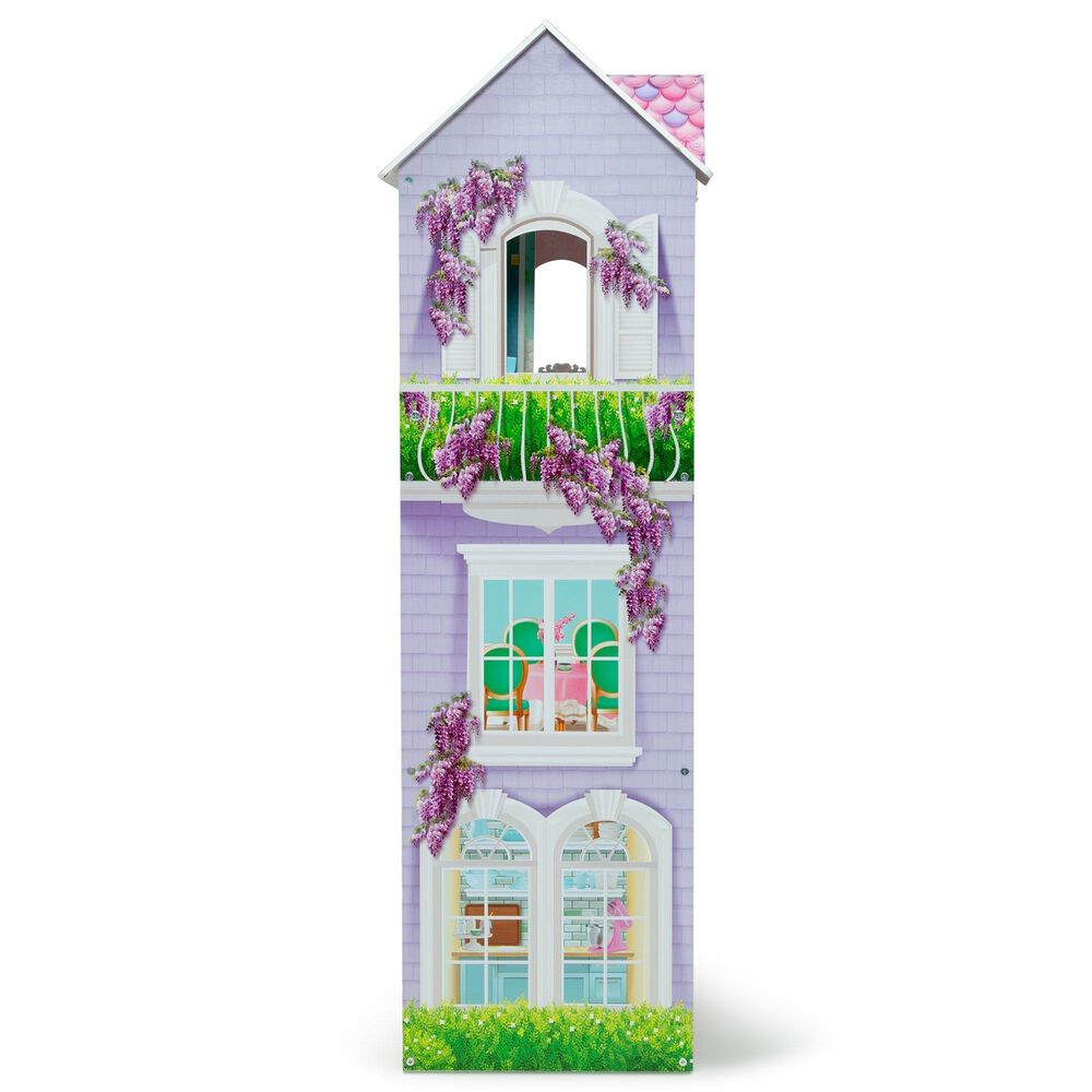 Delta Children Mysize Dollhouse with Large 3-Story and 7 Rooms in Multicolor, , large