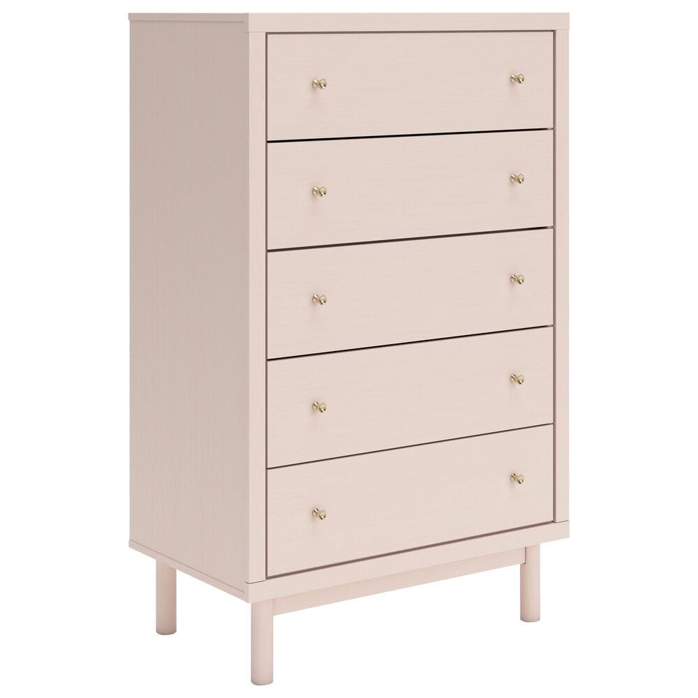 Ashley 5-Piece Full Double Storage Bed Set in Pink, , large