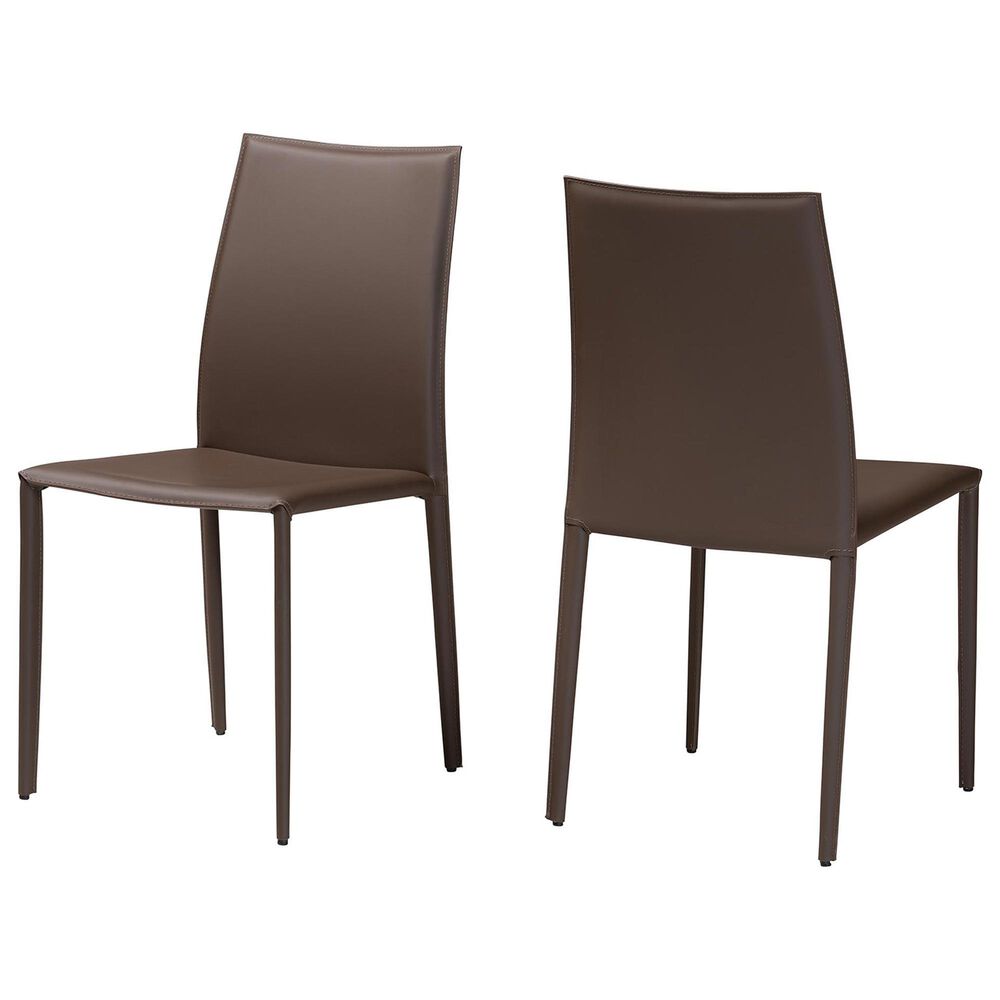 Baxton Studio Rockford Side Chair in Taupe (Set of 2), , large