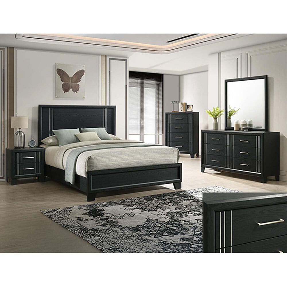 Claremont Charlie 3-Piece Queen Panel Bedroom Set in Charcoal, , large