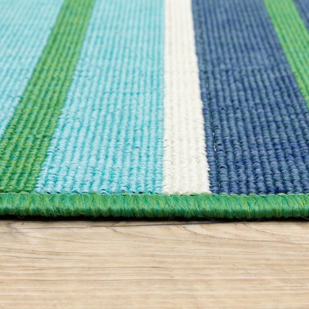 Oriental Weavers Meridian 9652F 2&#39;3&quot; x 7&#39;6&quot; Blue Runner, , large