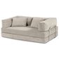 Jaxx Unsofa Stationary Loveseat in Stucco Grey, , large