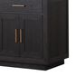 Lexora Home Abbey 72" Double Bathroom Vanity in Black Oak with 2 cm White Quartz Top and Rectangular Sinks, , large