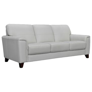 Blue River Bergen Leather Stationary Sofa in Dove Gray, , large