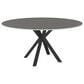 Amisco Carmen 60" Round Dining Table and 6 Upholstered Dining Chairs, , large