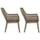 Ashley Beach Front Patio Arm Chair in Beige (Set of 2), , large